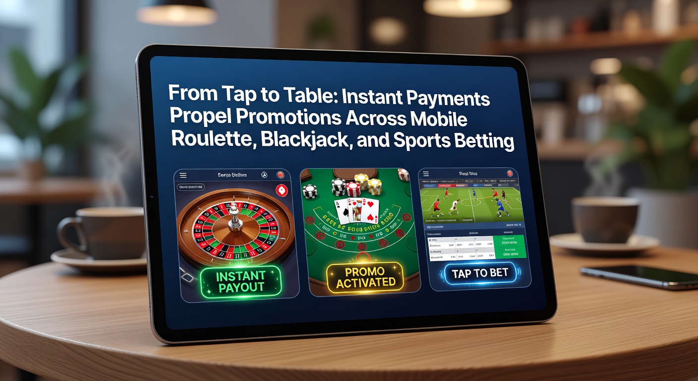 Mobiele telefoon met roulettewiel en snelle betaaloptie zichtbaar op scherm, symboliserend instant stortingen in online casino's