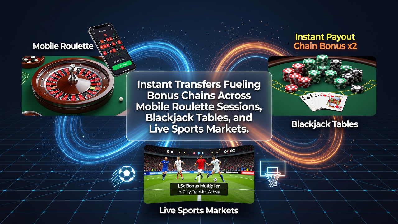 Mobiele casino interface met snelle betalingen en roulette tafel