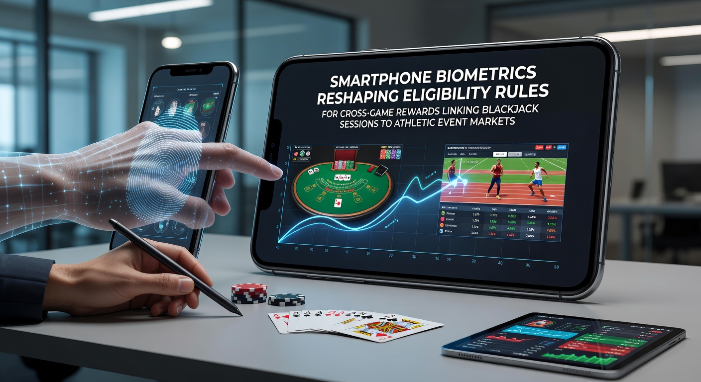 Smartphone met biometrische scanner die toegang geeft tot gokbeloningen en sportmarkten