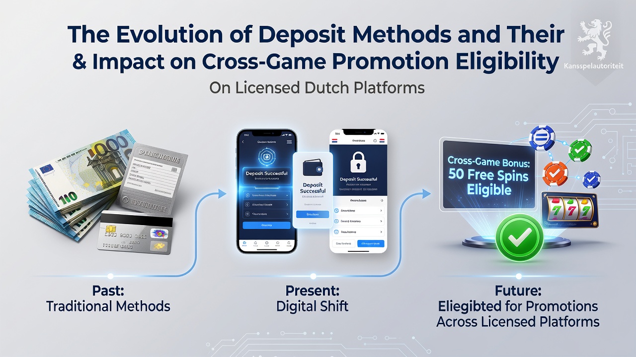 Illustratie van de evolutie van stortingsmethoden in Nederlandse online casino's met focus op iDEAL en e-wallets