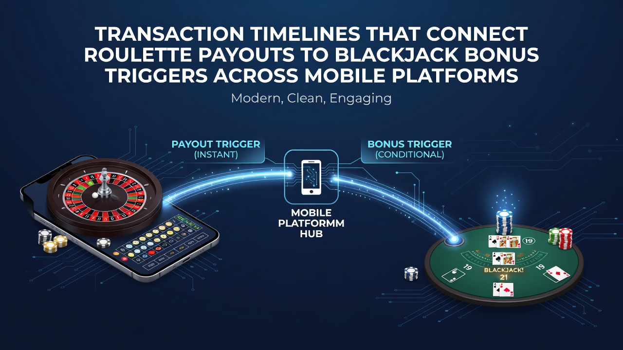Mobiele transacties die roulette en blackjack verbinden via timelines en bonussen